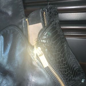 Black over the knee riding boots